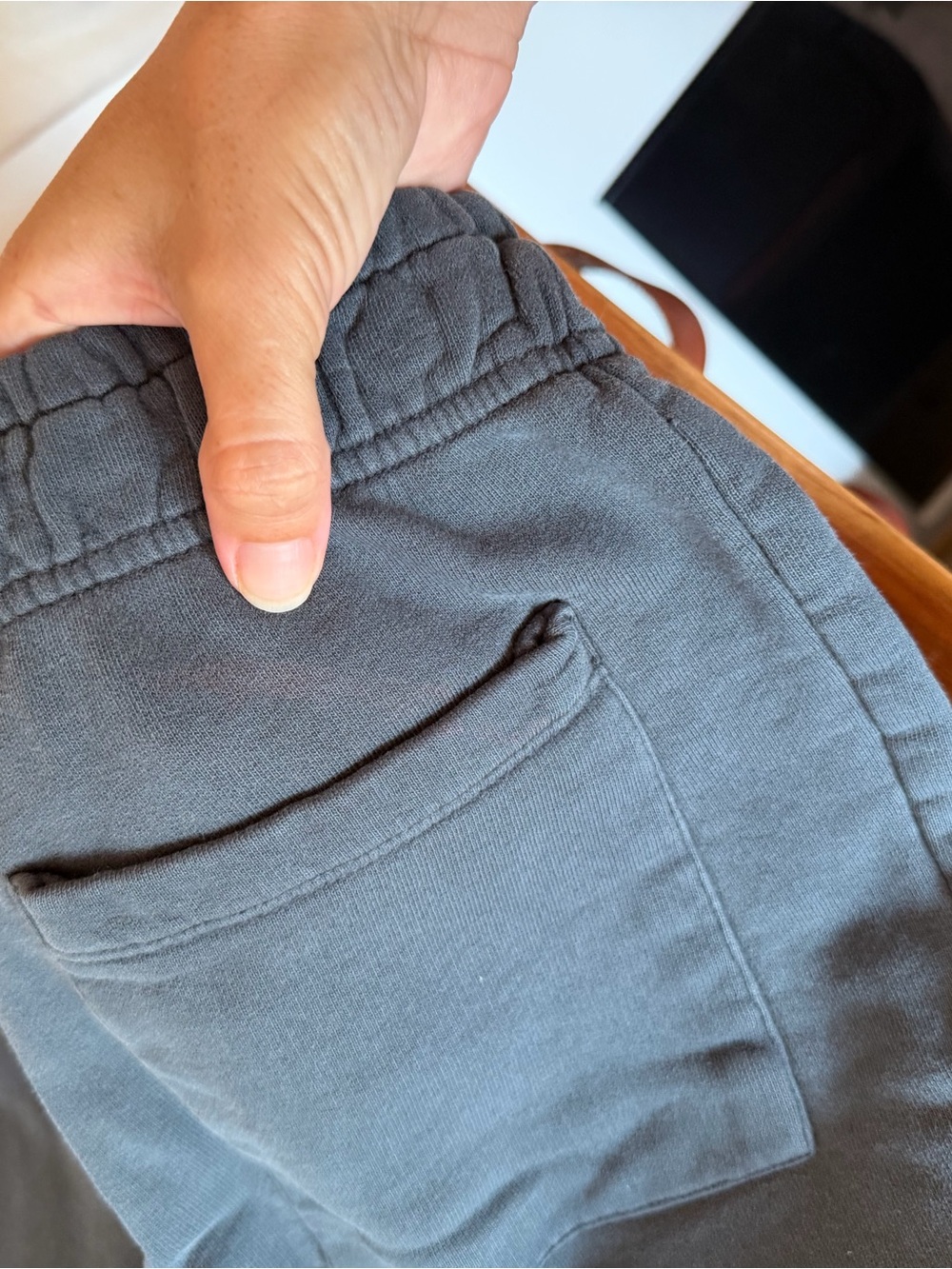 MATE Organic Fleece Wide Leg Pant - blue grey - Picture 10 of 16